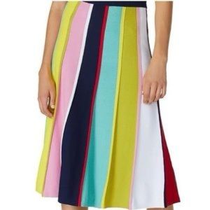 J.CREW Rainbow Striped Knit Sweater Skirt